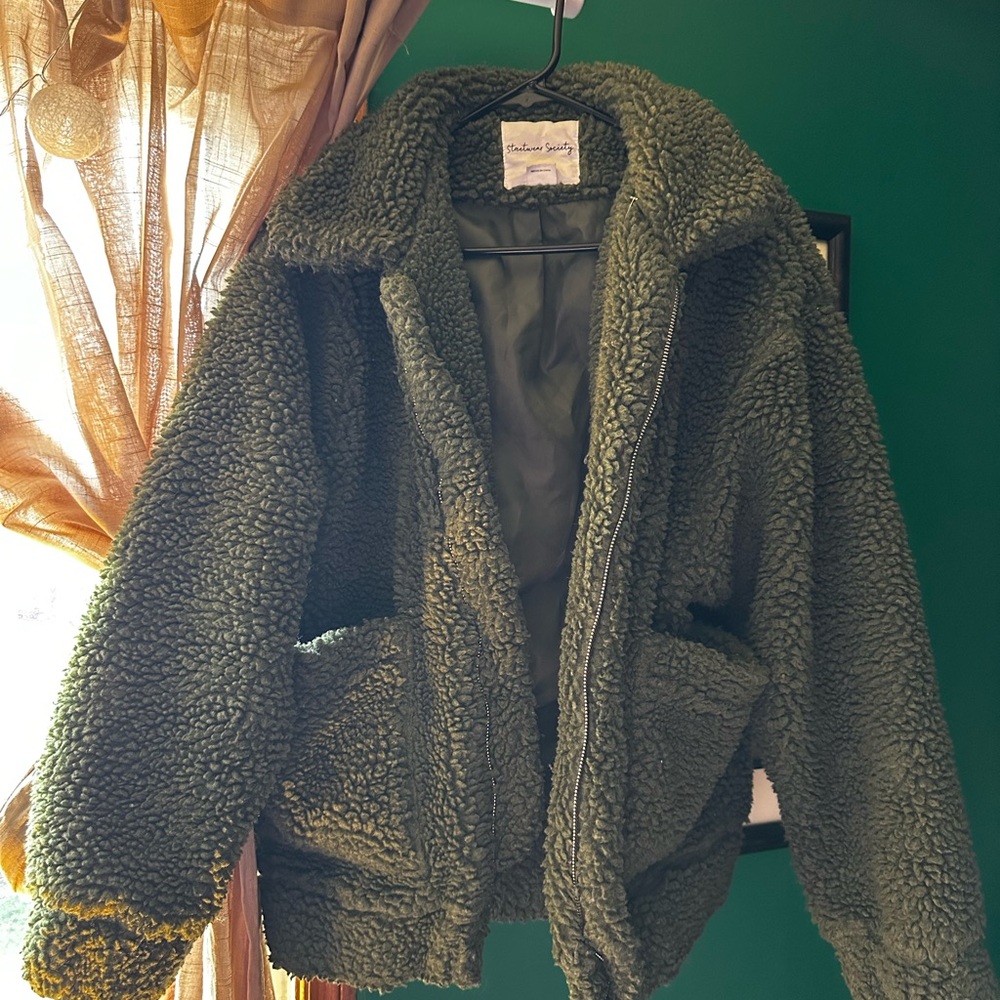 Green Sherpa Jacket